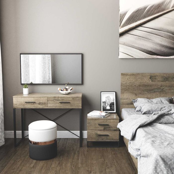 Тумба прикроватная ДСП + метал Аскэт / Ascet Art In Head 480*425*450