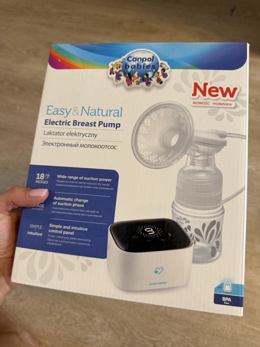Електричний молоковідсмоктувач Canpol Babies Easy&Natural | 18 режимів