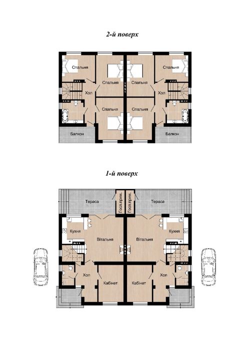 Продаж котеджів(дуплекс)коло Львова з сучасним проектом в с. Домажир