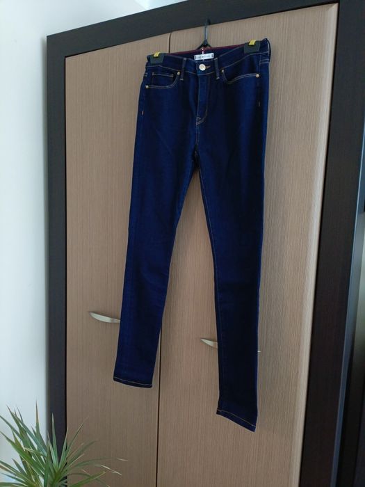 Damskie jeansy Tommy Hilfiger Como Skinny W28 L32 – Granatowe – Jak No