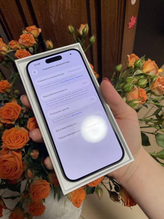 iPhone 15 Pro 128gb 99% Аккумулятор фіз сім