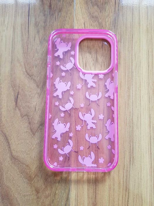 Obudowa na telefon iPhone 13Pro Angel Stitch Disney Primark różowa
