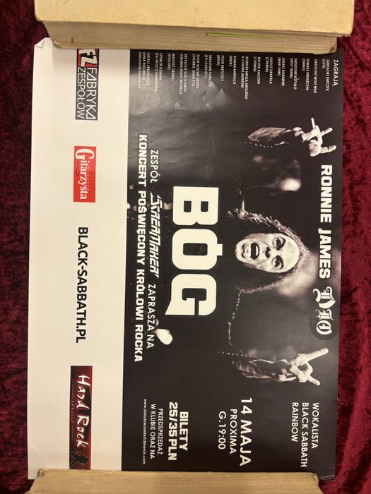 Dio maly plakat koncertowy tribute metal rock