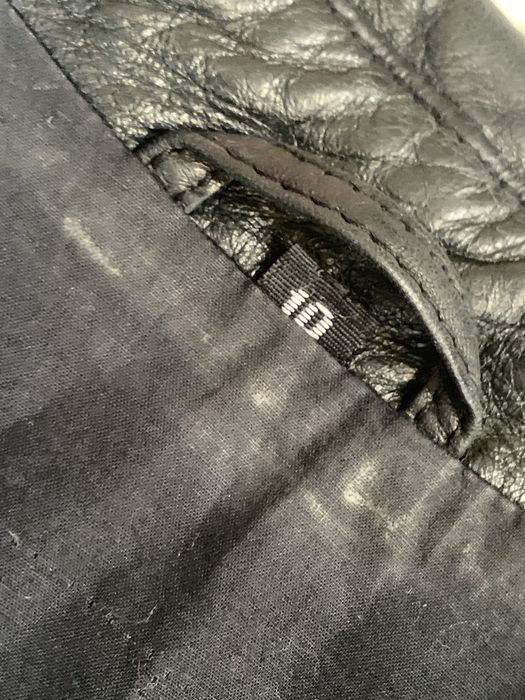 Skórzana kurtka damska czarna ramoneska M