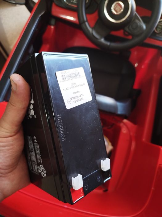 Carro Criança Fiat 500 bateria nova