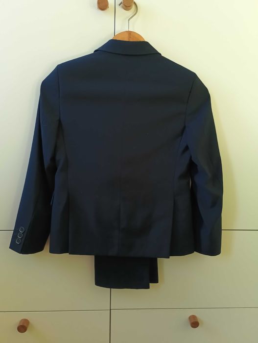 Garnitur komunijny, granatowy, rozmiar 134