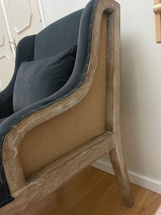 2 Cadeirões retro cinza