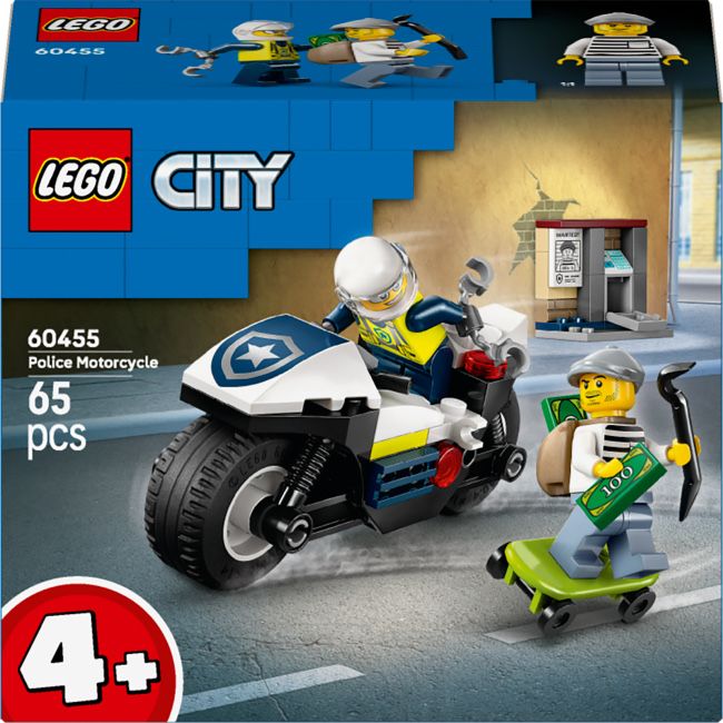 LEGO City Преследование на полицейском мотоцикле (60455)