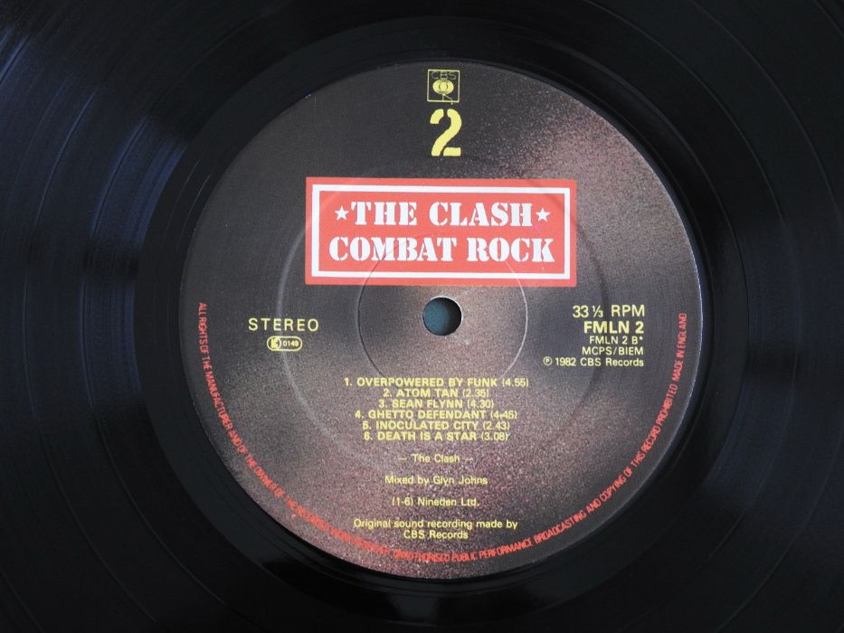 THE CLASH Combat Rock LP 1982 UK пластинка EX Британия 1press оригинал