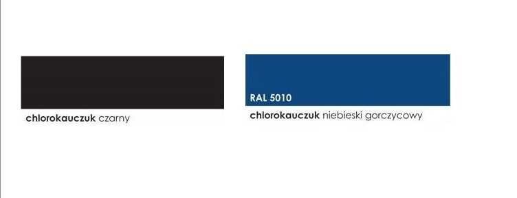 Chlorokauczuk Nobiles do metalu i betonu czarna, niebieska 0,9l