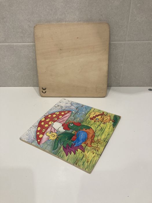 Puzzle dla maluszka zwierzęta w deszczu