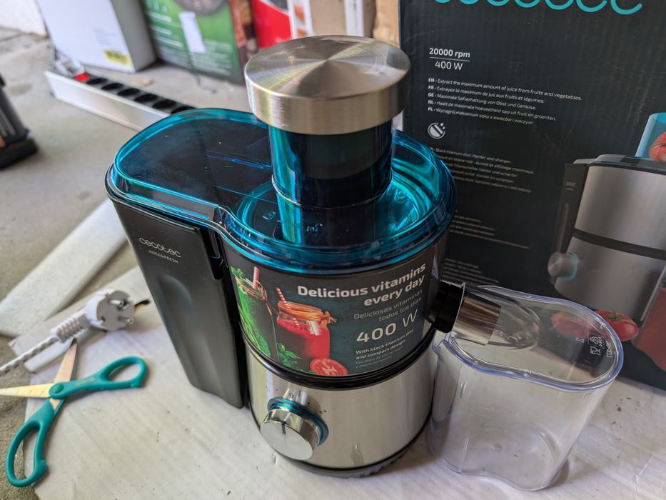 Sokowirówka Cecotec juice and fresh 400 titan Black