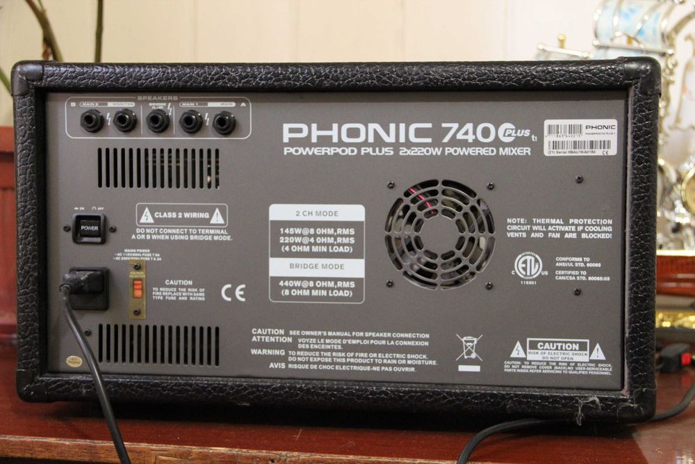 Комплект аппаратуры. PHONIC-740-PLUS. Акустика - CRAFT