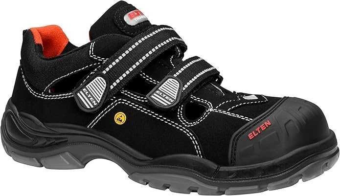 ELTEN SCOTT PRO, sandały ochronne robocze, ESD S1P, lekkie, czarne, 45