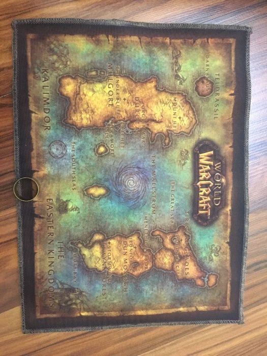 Карта Азерота из коллекционного издания World of Warcraft Classic
