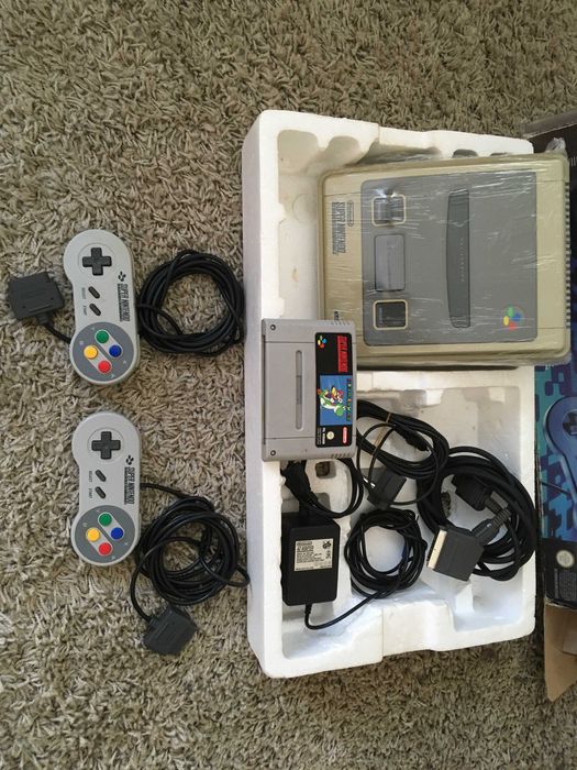 Consola snes supernintendo super nintendo + jogos + adaptador