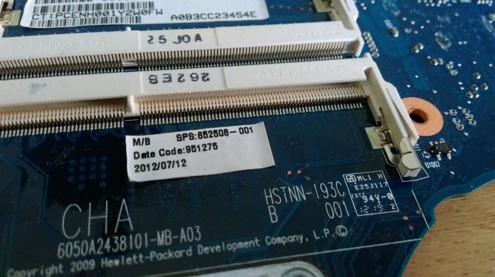 HP 8760w материнская плата под ремонт .