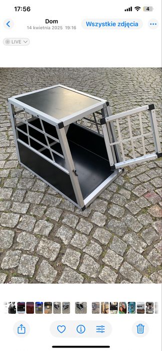 Klatka transpirter dla psa