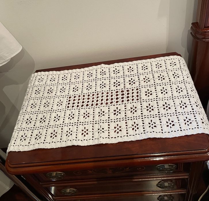 Conjunto de naperons de renda