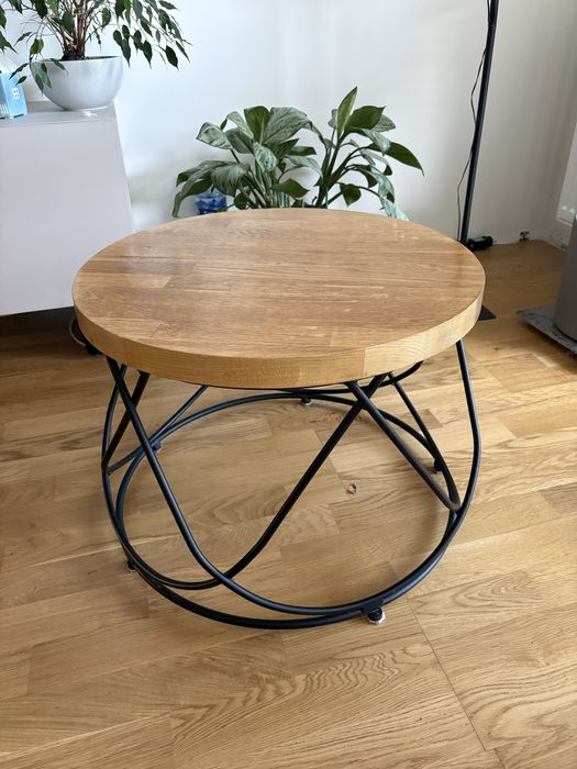 Dębowy stolik kawowy stylowy loft