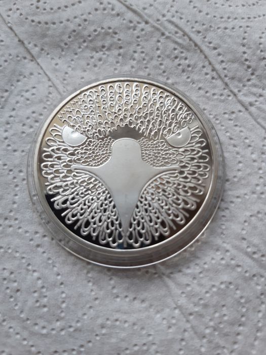 1 cent Bitcoin z orłem z tyłu solnoctis Olszyna • OLX.pl