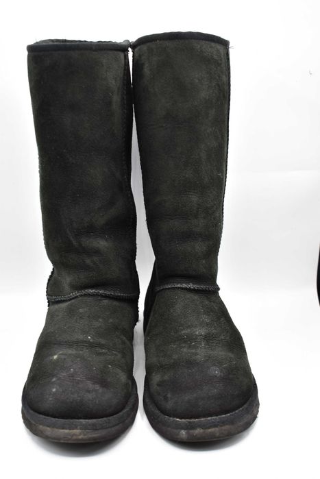 Śniegowce Ugg Classic Tall Black 5815 ( 39 ) wełna / skóra naturalna
