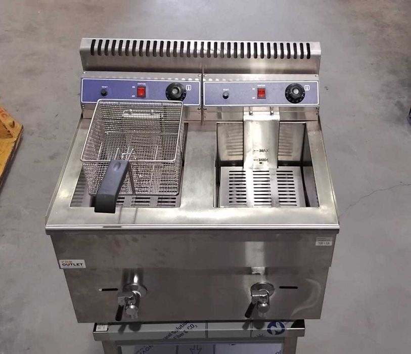 Fritadeira Dupla a Gás 17+17L + NOVA