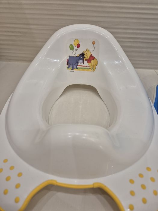 Nakładka na sedes i podest podnóżek - auta, Kubuś Puchatek