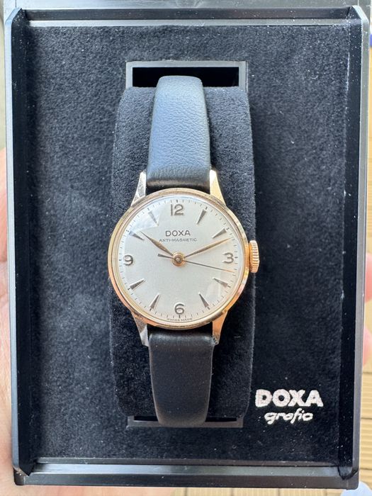 Zegarek damski Doxa Złoty 14K NOS Vintage Rarytas