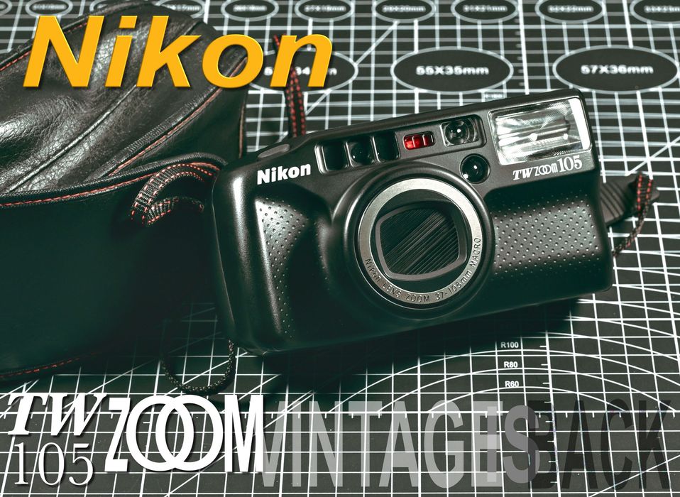 Nikon TW ZOOM 105 World Time Dateback + Bateria, etui
