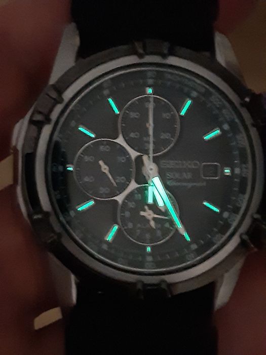 Seiko Solar Alarm Chronograph WR100M