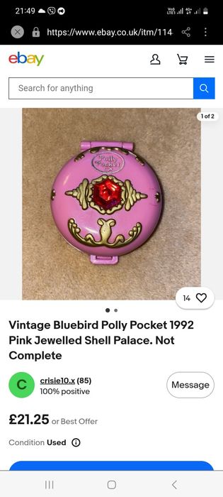 Polly Pocket 1991 Bluebird винтажный набор  Полли Покет