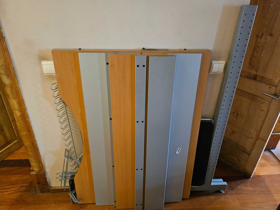 Ikea Jerker desktop with shelves and accessories