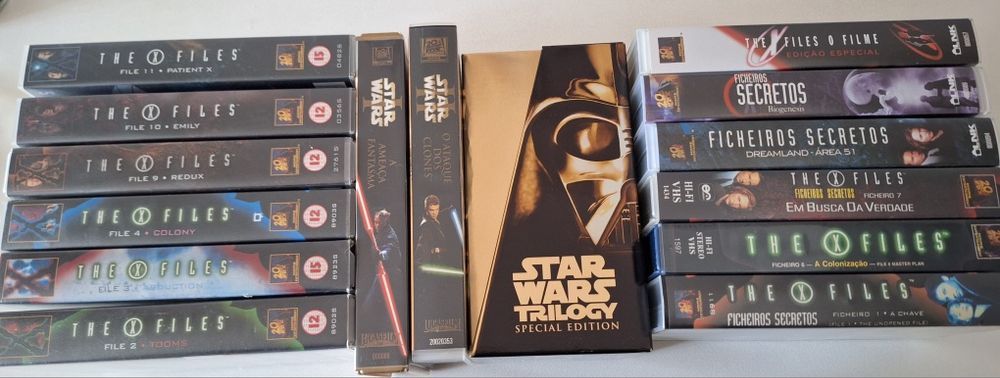 Cassetes Vhs Star Wars e X Files