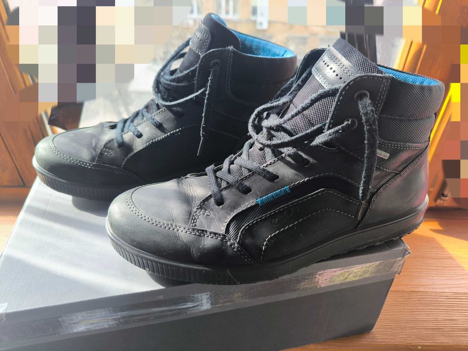 Кожанные ботинки Ecco Ennio GoreTex (43 размер)