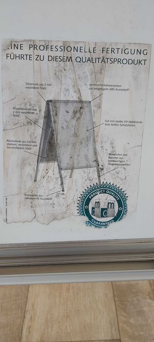 Stojak reklamowy, dwustronny, składany