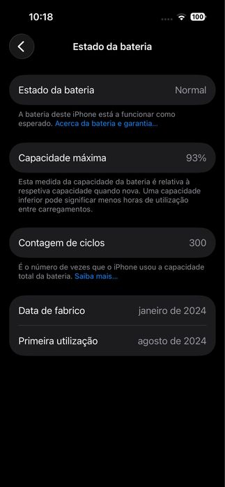 Iphone 15 pro 128 Gb Natural Titanium 93% 300 ciclos