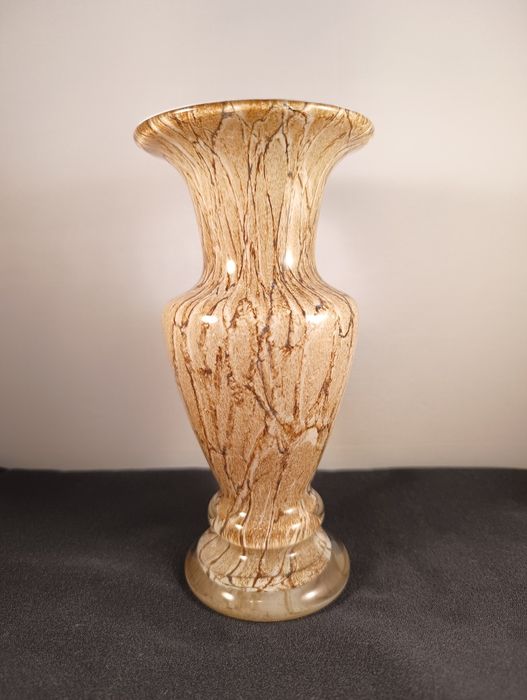 Wazon marmurek szkło Krosno Józefina