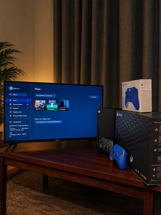 Xbox series X 1TB - FIFA 25 + 2 геймпада