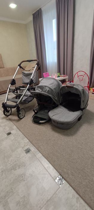 Дитяча коляска  універсальна 2 в 1 ABC Design Salsa 4 Style Graphite Grey
