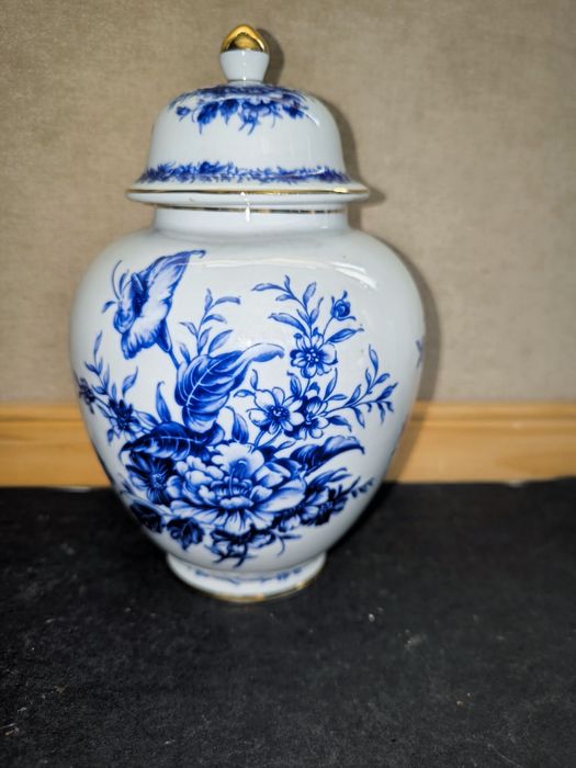 Pote porcelana azul e branco