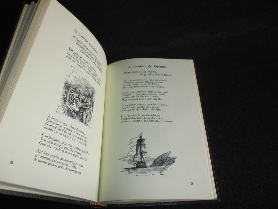 Livros Obras Escolhidas de Bocage ilustrações de Lima de Freitas 3 Volumes Completo