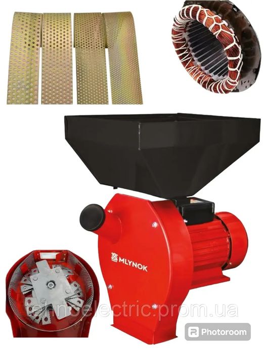 З Теплозахистом! Зернодробілка крупорушка подрібнювач зерна млинок