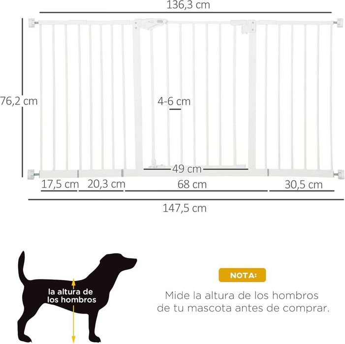 ENVIO GRÁTIS - Barreira Segurança extensível p/ portas 74-147,5x76,2cm
