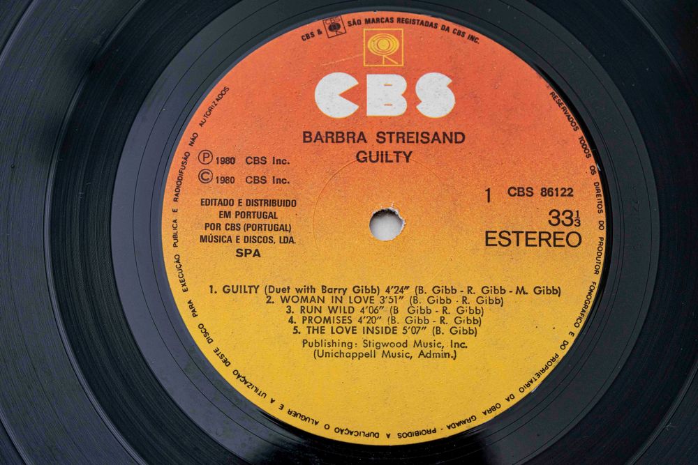 Disco vinil Barbara Streisend, Guilty.1980