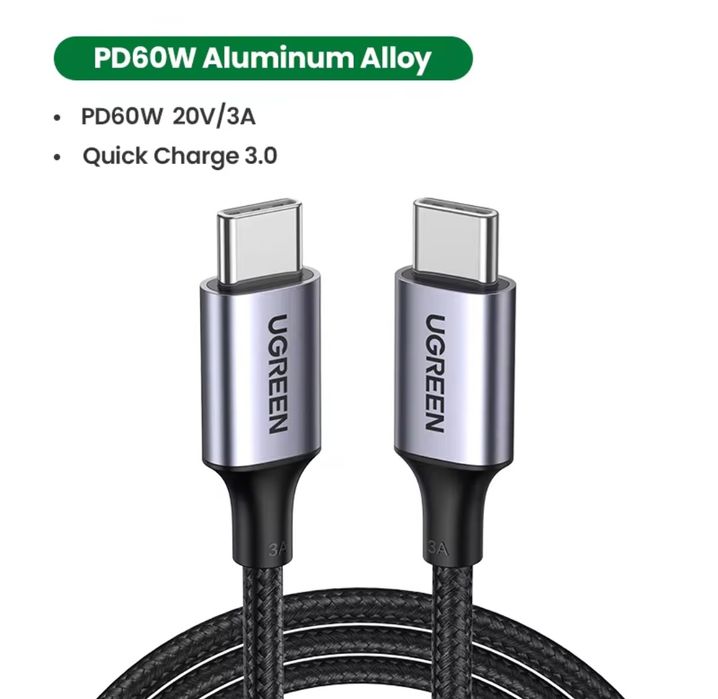 Зарядний пристрій Ugreen 45w. Швидка зарядка. Оригінал