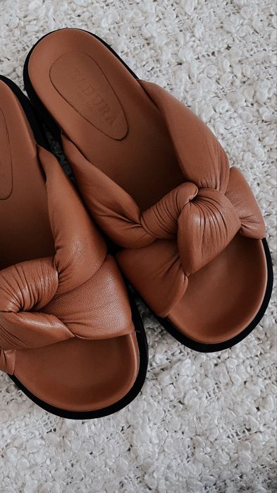 Klapki skorzane Badura.