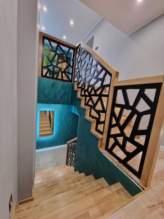 Nowoczesna schodowa poręcz barierka loftowa balustrada BEZ ZALICZKI