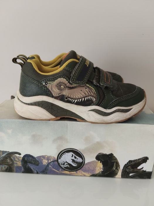 Sneakersy buty adidasy świecące z dinozaurem