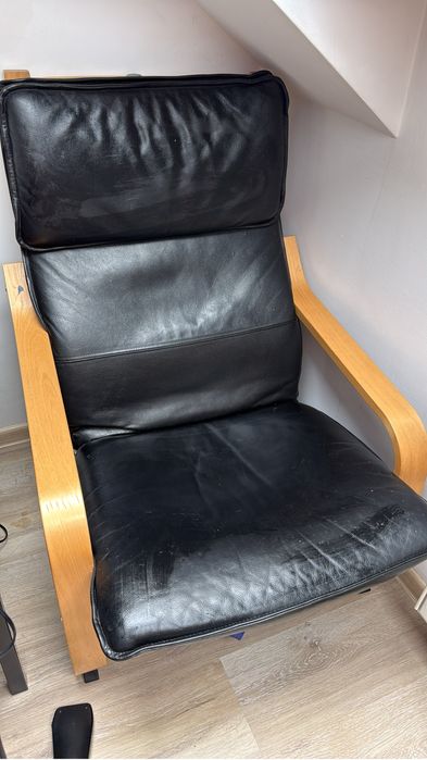 Fotel ikea  Poang skórzany